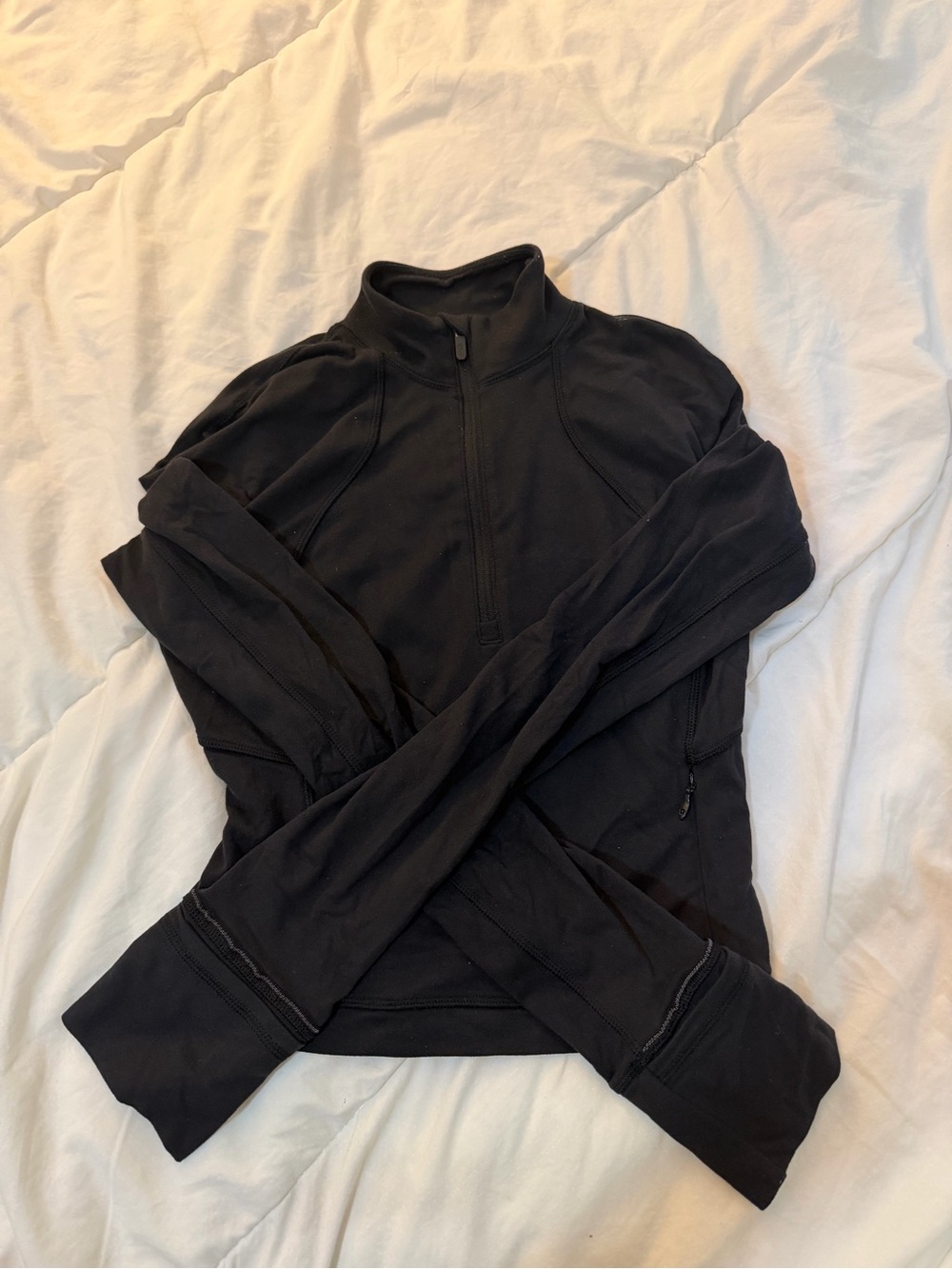 Lululemon ready to rulu cropped 1/2 zip